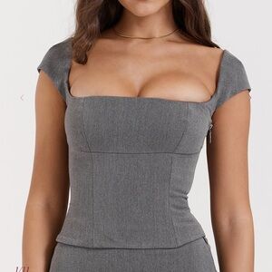 House of CB - Rowena Lace Back Corset top